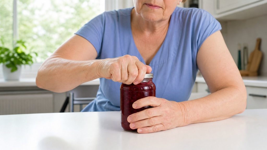 Struggling to open jars is usually blamed on age but doctors say grip strength tells you more than that