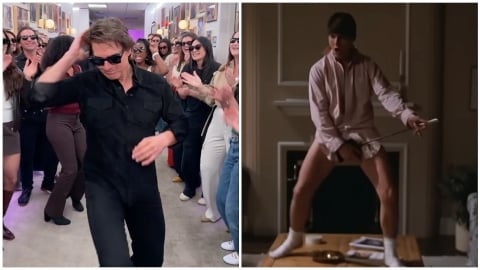 Tom Cruise Recreates the Risky Business Underwear Dance Ahead of The Jennifer Hudson Show